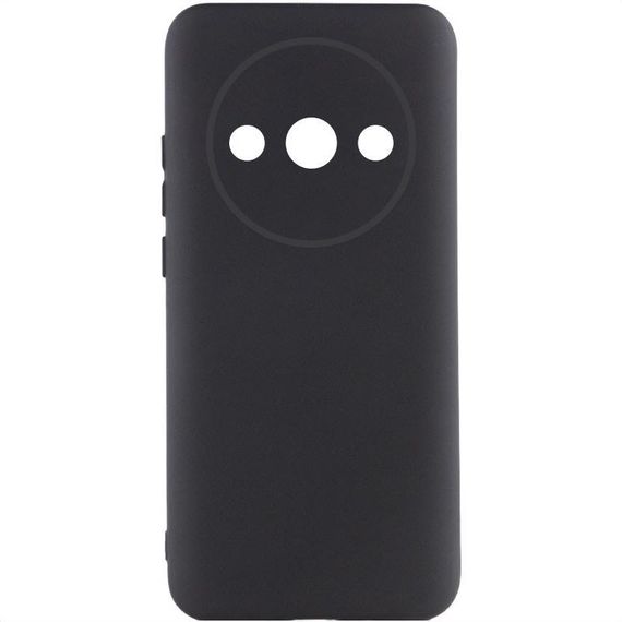 Чохол TPU GETMAN Liquid Silk Full Camera для Xiaomi Redmi A3 Чорний / Black