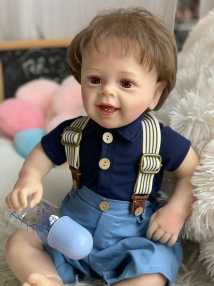 Силіконова Колекційна Лялька Реборн Reborn Хлопчик Пабло (Вінілова Лялька) Висота 55 см | Зображення 2