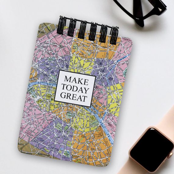 Блокнот на пружині A7 Make today great (BL7_20J021)
