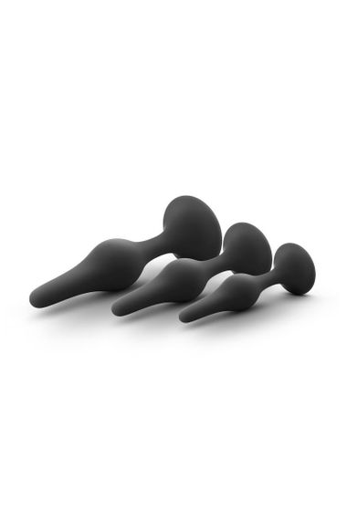 Набір анальних пробок Blush Luxe Beginner Plug Kit Black Sex Aura | Зображення 3