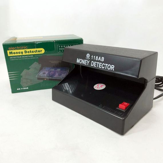 Пристрій для перевірки купюр AD-118AB, Ультрафіолет перевірка грошей, Детектор справжності валют | Зображення 1