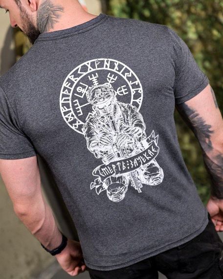 Хлопкова Футболка Руні grey   ПП7689 | Зображення 3