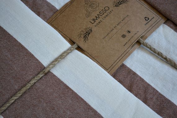 Постельное белье Limasso Stonewashed Ligne Epaisse 200 х 220 см Brown | Зображення 2