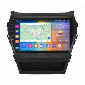 Штатна магнітола 9" Lesko для Hyundai Santa Fe III 2012-2016 4/64Gb CarPlay 4G Wi-Fi GPS Prime 8 ядер Хюндай