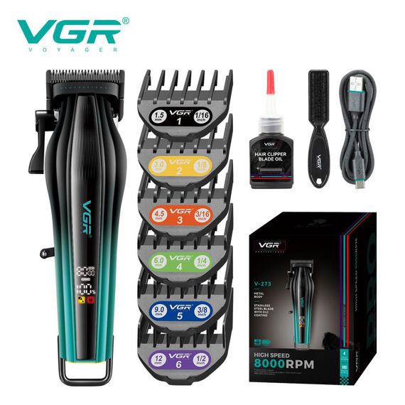 Машинка для стрижки хорошая, Машинка для стрижки с множеством насадок Триммер висков DE-15 | Зображення 6