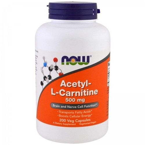 Комплекс Ацетил/Карнітін NOW Foods Acetyl-L-Carnitine 500 mg 200 Veg Caps