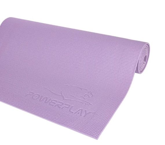 Килимок для йоги та фітнесу PowerPlay 4010 PVC Yoga Mat Лавандовий (173x61x0.6) (PP_4010_Lavender_(173*0,6) | Зображення 6
