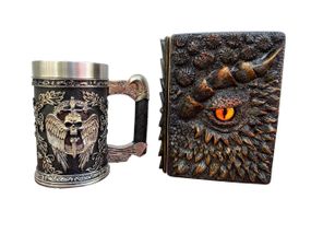 Подарунковий набір Кухоль 3D Меч у Черепі та Блокнот 3D «Жар Серця Дракона»
