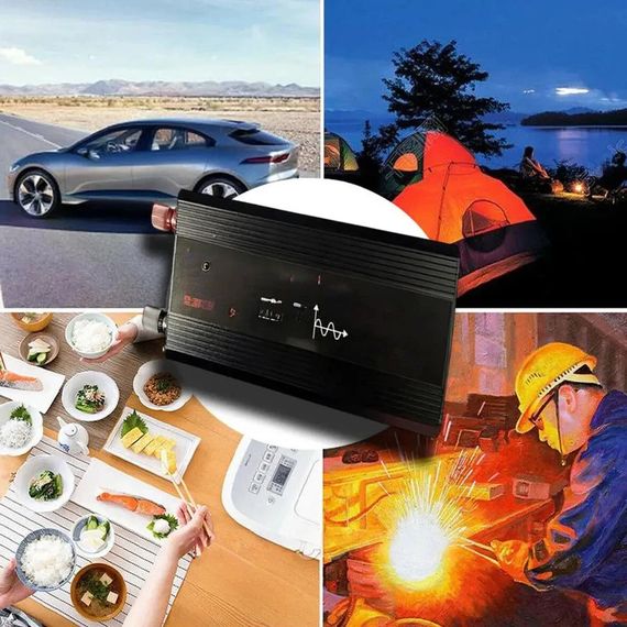 Автомобільний інвертор 1000Вт з чистим синусом, 12-220В, 2хUSB XPRO (234574706_1771) | Зображення 3