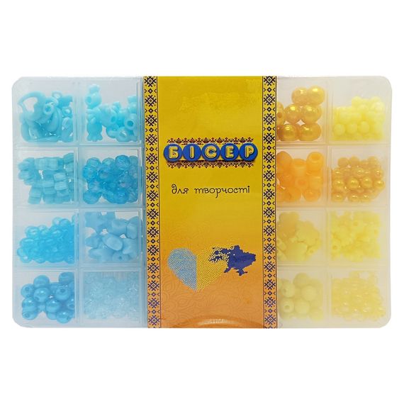 Набор бисера для изготовления креативных аксессуаров PL-15/01/04 бусины, бисер, подвески