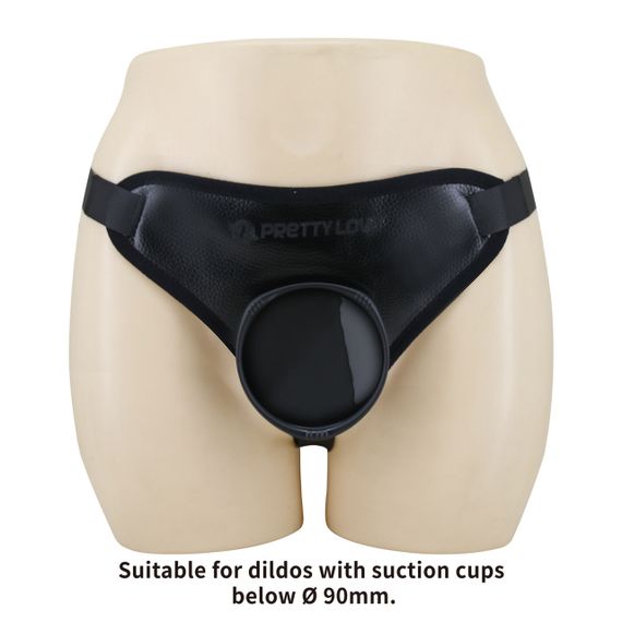 Трусики страпон Pretty Love Fogg II Black Universal Harness Briefs Sex Aura | Зображення 3