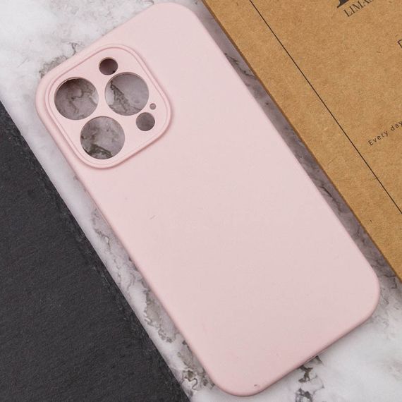 Чохол Silicone Case Full Camera Protective (AA) NO LOGO для Apple iPhone 14 Pro Max (6.7") Рожевий / Chalk Pink | Зображення 4