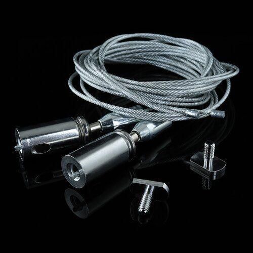 Комплект SR-U для підвісного кріплення профілю (трос 1м + кліпси по 2шт.) | Зображення 1