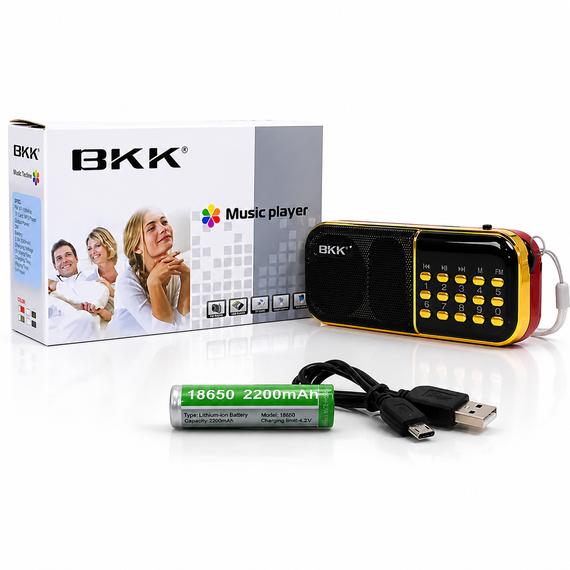 Портативный радиоприемник MP3/FM с USB, B837 / Мини-радио с питанием от аккумулятора | Зображення 6