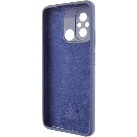 Чехол Silicone Cover Lakshmi Full Camera (AAA) для Xiaomi Redmi 12C Темно-синий / Midnight blue | Зображення 3