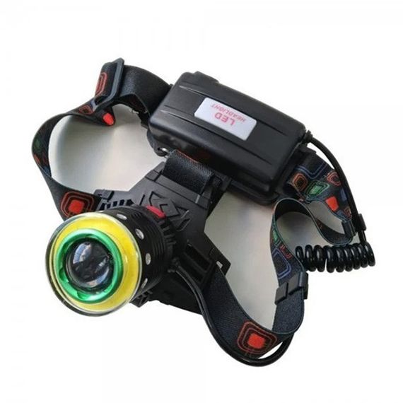 Ліхтар на лоб для риболовлі Police Police T105-T6+COB, Налобний ліхтар зі зручним ремінцем для голови BM-66 | Зображення 4