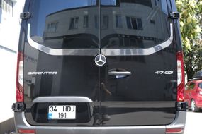 Кромка заднего стекла V-2 Carmos (2 шт, нерж) для Mercedes Sprinter W907/W910 2018- гг