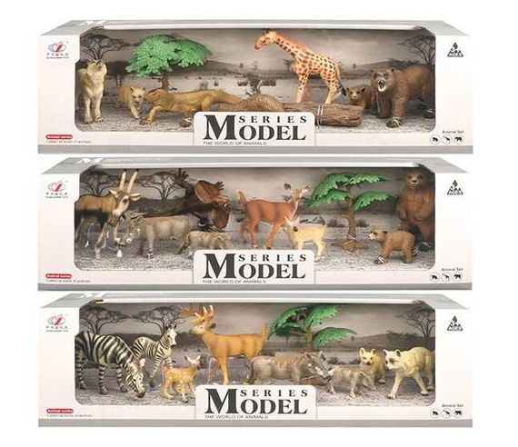 Набір "Дикі тварини" Q 9899 D 13 Animal Model, в коробці (6977153241922) Вид 1 | Зображення 1