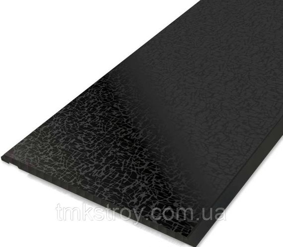 Пластиковая панель Марсель Black EX 07.05 ТМ Exclusive 250*7*3000/6000мм 250х6000