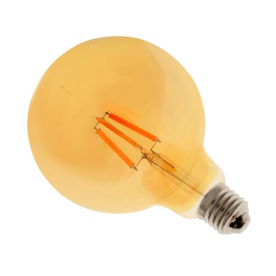 Лампа светодиодная LED 12W E27 WW G125 Amber 220V | Зображення 2