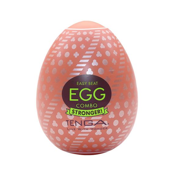 Мастурбатор-яйце Tenga Egg Combo, щільний TPE, пробник лубриканту 5 мл Sex Aura