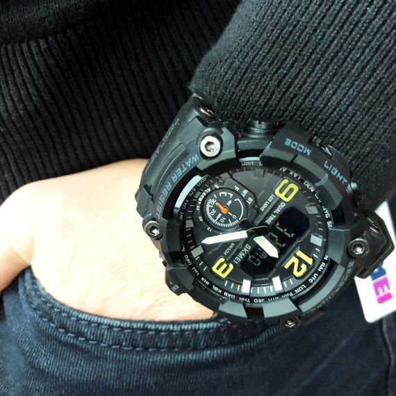 Годинники для активних військових SKMEI 1965BK BLACK, Якісні чоловічі тактичні годинники TH-45 | Зображення 6