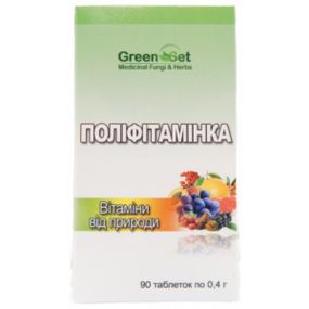 Суміш екстрактів GreenSet Поліфітамінка – Вітаміни від природи 90 таблеток