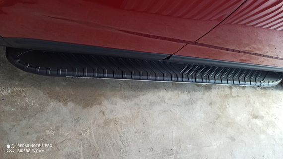 Бокові пороги Bosphorus Grey (2 шт., алюміній) 2010-2013 для Kia Sorento XM рр | Зображення 4