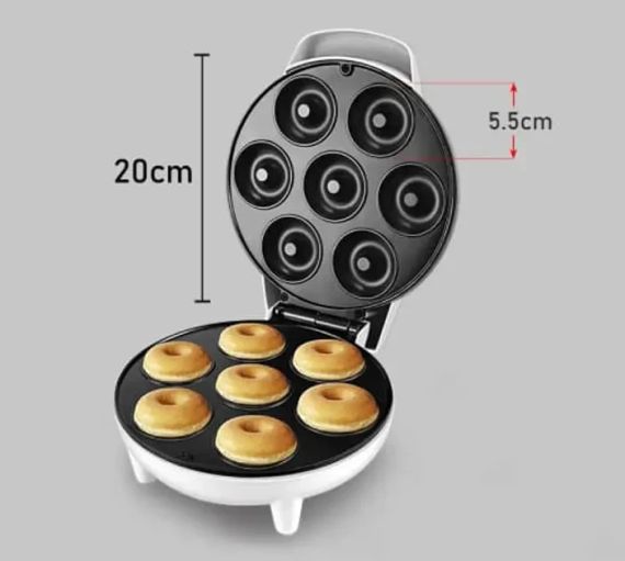 Апарат для приготовления пончиков 7шт, 1000Вт / Машинка для выпечки пончиков / Донат мейкер | Зображення 3