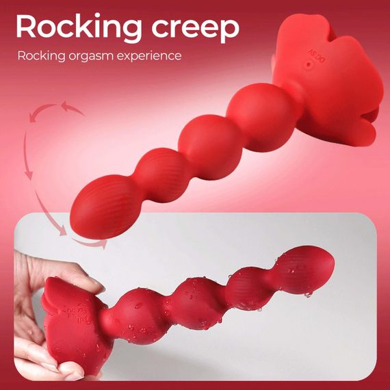 Анальний стимулятор - Rose Rotating Anal Beads | Зображення 8