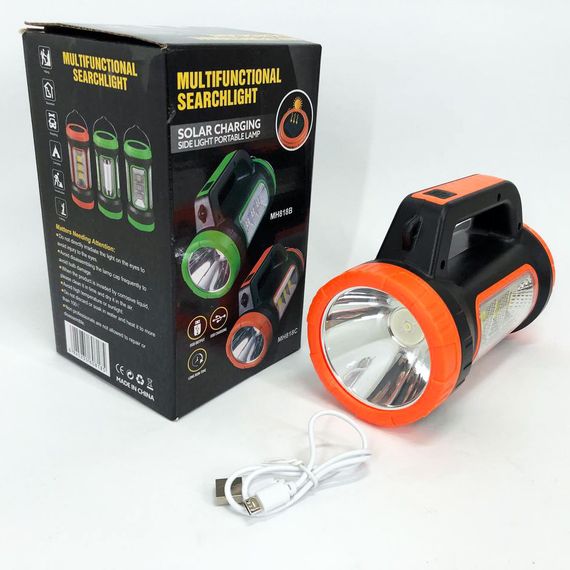 Кемпинговый фонарь XBL 818C-3W+COB, фонарь-светильник аккумуляторный кемпинговый. Цвет: оранжевый | Зображення 5