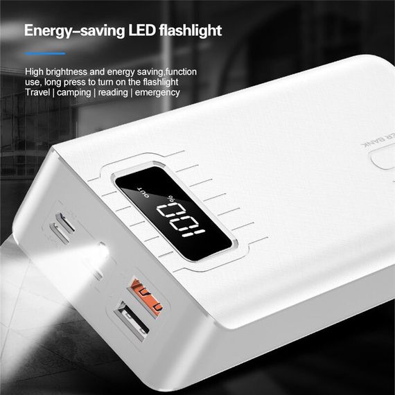 Повербанк (портативний акумулятор) Rowi Powerbank 30000 mAh RW-P77DT 10W сірий (RW-P77DT_1176) | Зображення 4