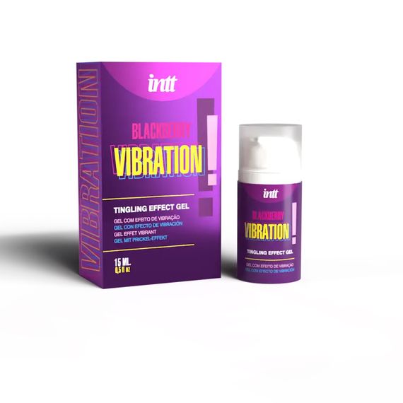 Рідкий вібратор - Intt Vibration! Blackberry, 15 мл | Зображення 1