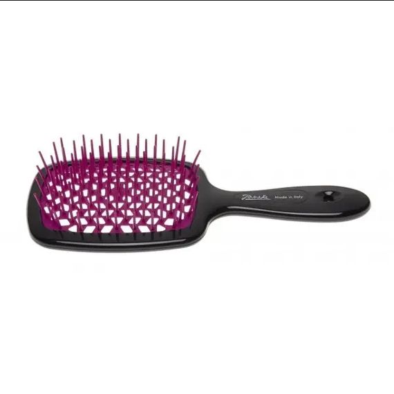 Расческа для волос Janeke 1830 Superbrush The Original Italian 71SP226 FUX Черная фуксия | Зображення 1