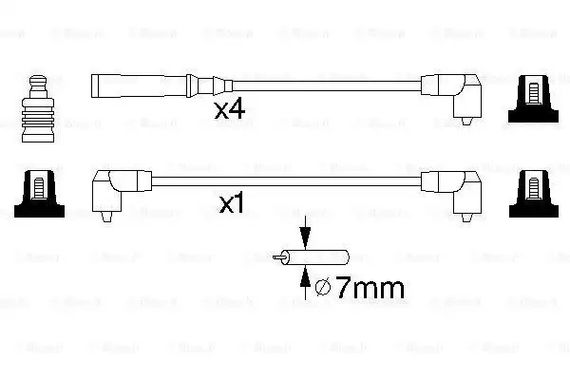 Комплект дротів запалювання VOLVO 940, BOSCH (0986356847) | Зображення 4