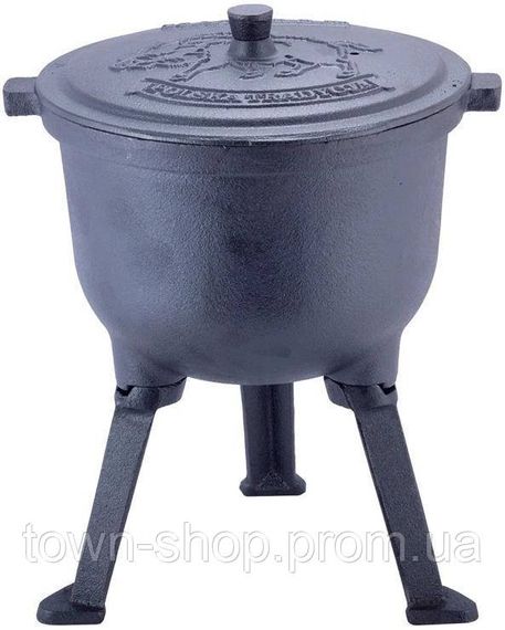 Казан чугунный Kamille Camping 10л, на ножках KM-4802V