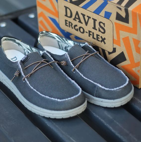 Тканинні мокасини сірого кольору 43 розмір | Зображення 6