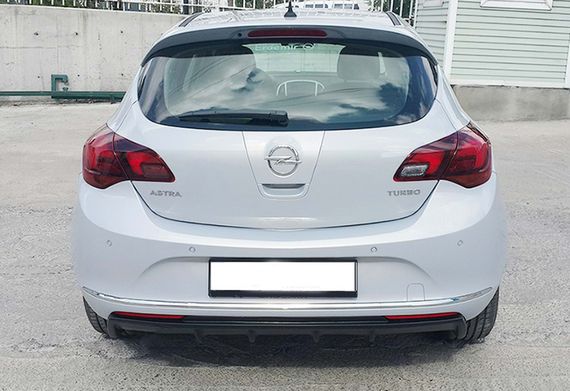 Задній дифузор DPT (HB, чорний глянець) для Opel Astra J 2009-2015 рр | Зображення 1