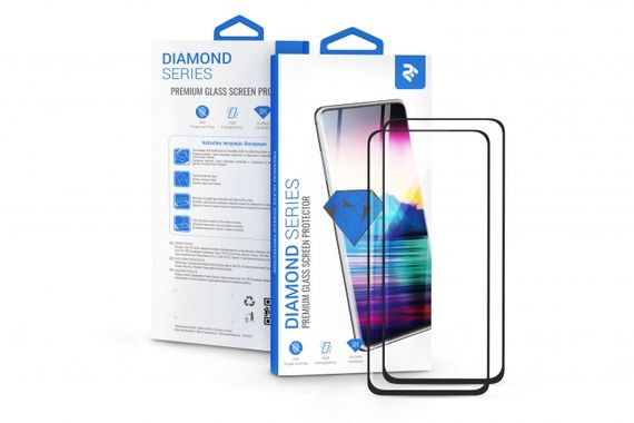 Защитное стекло 2E для Apple iPhone 12(5.4&quot;) Mini, 2.5D FCFG,(2 Pack), black border (2E-IP-IP5.4-LT-BB-2IN1) | Зображення 4