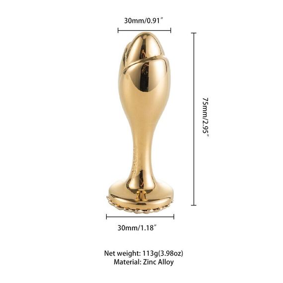 Анальна пробка LOCKINK SEVANDA Pearl Rose-shape Anal Plug sexstyle | Зображення 4