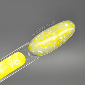 База Valeri French Base №78 (молочна з жовто-білою поталлю) 6мл