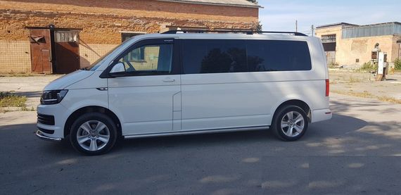 Нижня одинарна губа ST008 (нерж) 42 мм для Volkswagen T6 2015-2024, рр | Зображення 1