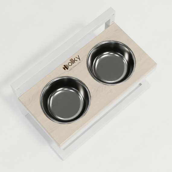 Миски на регулируемой подставке для маленьких собак Hollky Flex S (2 × 0.450 л) FS-422523-WHWH | Зображення 17