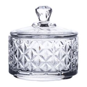 Конфетница стеклянная с крышкой Ø 6.5 см HP-YH-30