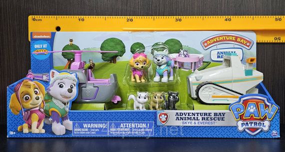 Набір Щенячий патруль Скай та Еверест із фігурками кошенят Оригінал Paw Patrol Adventure Bay Animal Rescue | Зображення 3