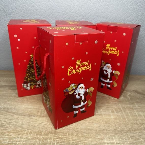 Ялинка з ефектом свічення у скляній колбі 22 см, Новорічна ялинка світильник на підставці у колбі знижка | Зображення 7