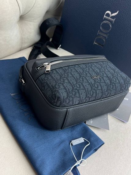 Месенджер чорний Dior Zipped Rider 2.0 c852 | Зображення 5