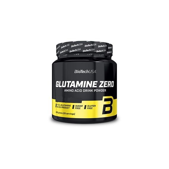 Глютамін для спорту BioTechUSA Glutamine Zero 300 g /25 servings/ Ice Tea Peach