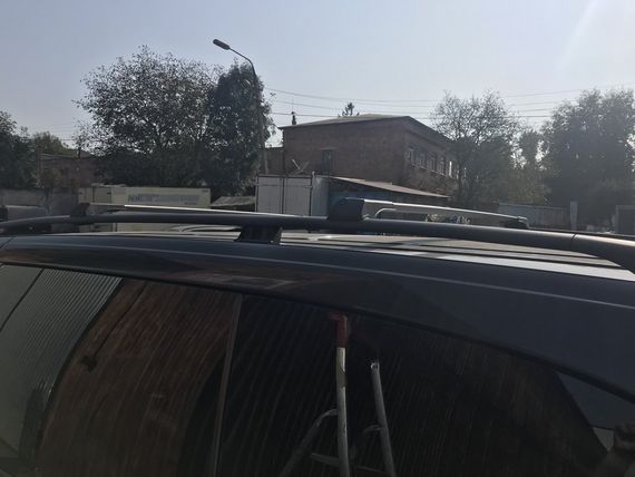Перемички на рейлінги без ключа (2 шт) Сірий для Mercedes Vito W639 2004-2015рр | Зображення 1