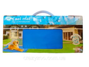 Охлаждающий коврик для собак и котов Pet Cool mat Синий 50х40 см 69212